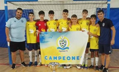 Pleno del fútbol sala base de Gran Canaria, con cuatro equipos campeones de Canarias