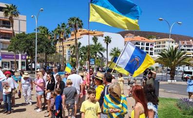 Marcha solidaria en Tenerife contra las violaciones a mujeres en la guerra de Ucrania