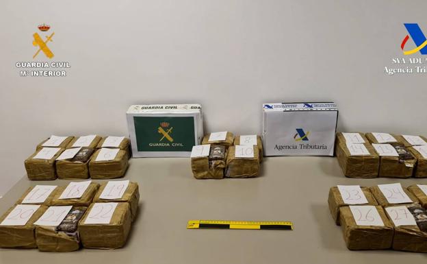 Dos detenidos en el Puerto de La Luz con 30 kilos de hachís en su vehículo