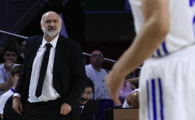 Pablo Laso, last day 2 during the Real Madrid-Baskonia of the Endesa League. 