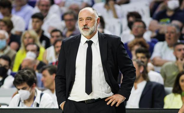 Pablo Laso, during a match. 