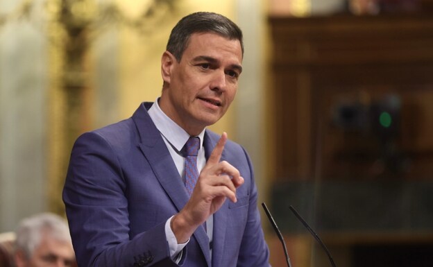 El presidente del Gobierno, Pedro Sánchez, interviene en una sesión plenaria en el Congreso de los Diputados, a 8 de junio de 2022 /Eduardo Parra / Europa Press