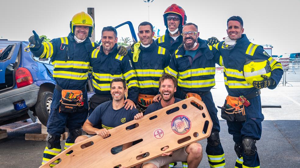 Los bomberos de Gran Canaria cierran su intervención en el Encuentro Nacional de Rescate de Lanzarote