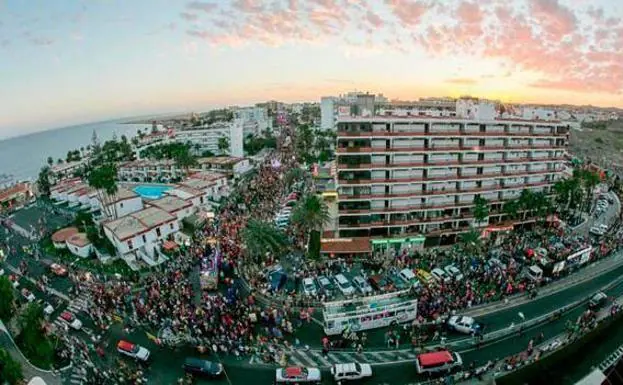 El Carnaval Internacional de Maspalomas habilita 'Puntos violeta' en el Yumbo