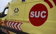 Tres heridos por el vuelco de un furgón en Gran Canaria