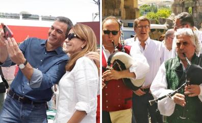 Los líderes nacionales se mojan en Andalucía
