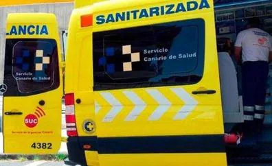 Un motorista herido grave tras chocar contra un turismo en Las Palmas de Gran Canaria