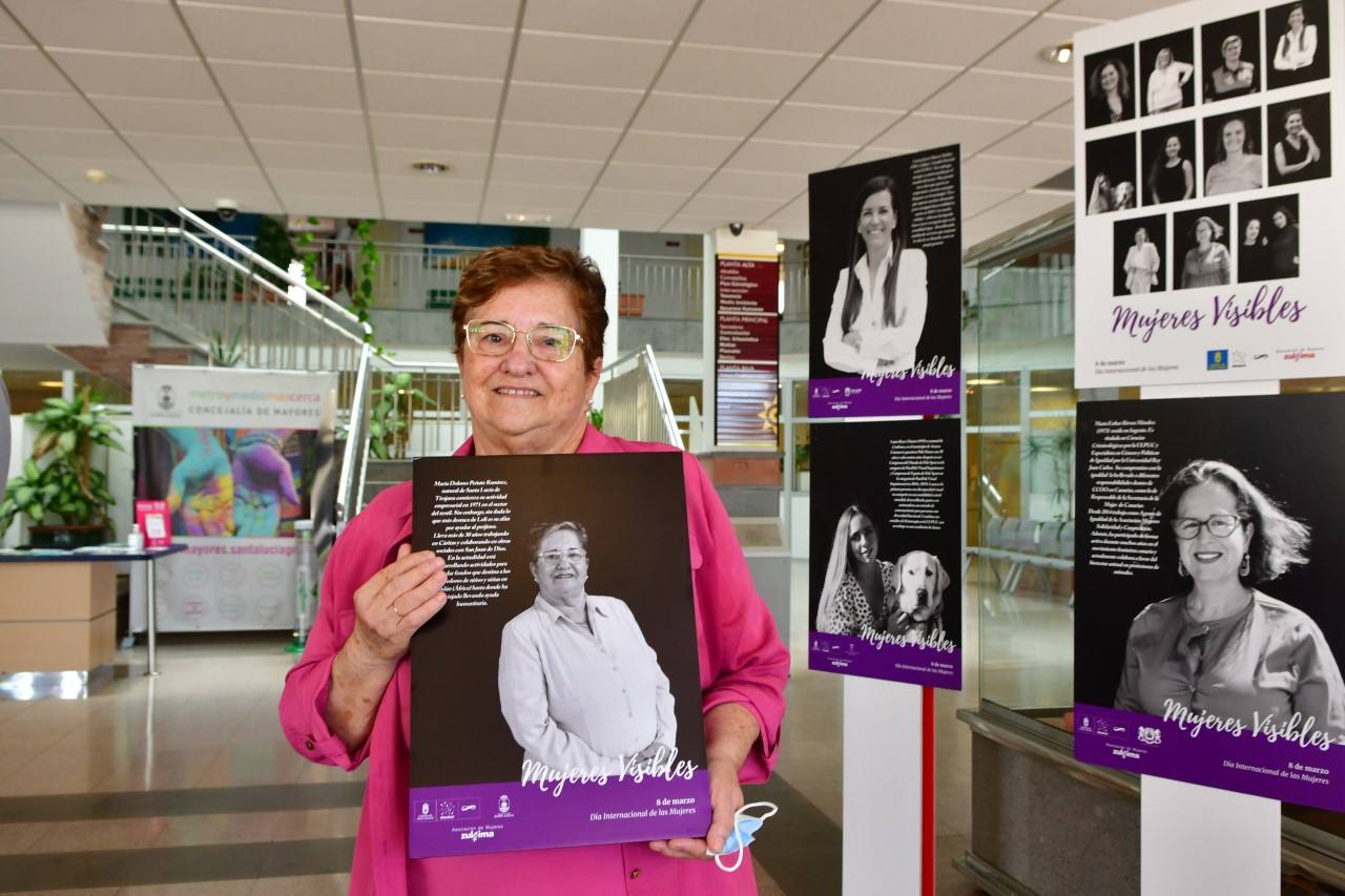 Una santaluceña emprendedora y solidaria, en la exposición 'Mujeres Visibles'