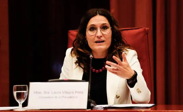 Laura Vilagrà, Minister of the Presidency of the Generalitat.