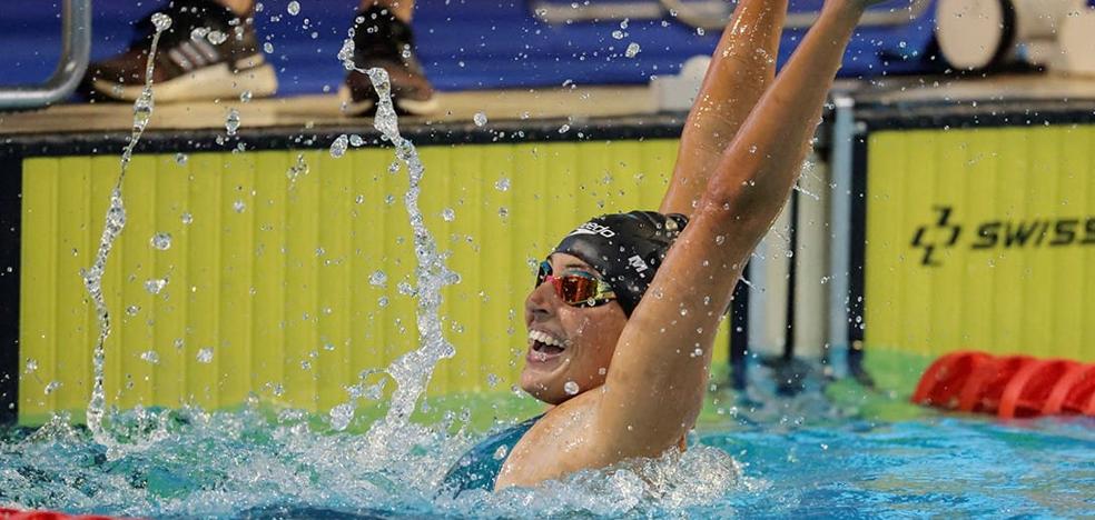 The Canarian Michelle Alonso, world champion of 100 breaststroke in Madeira