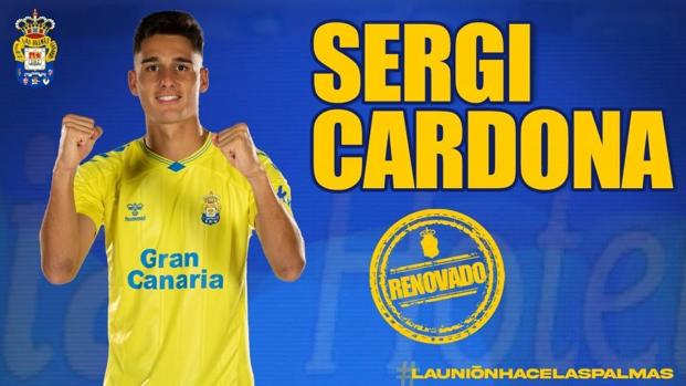 Sergi Cardona renueva con la UD Las Palmas