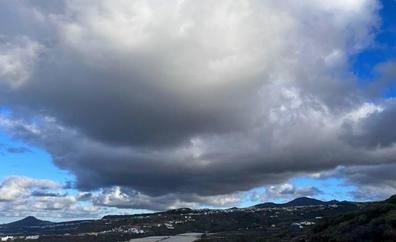 Lluvias débiles este fin de semana en Canarias