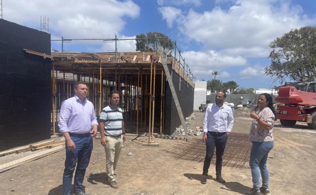 El centro de interpretación del camello en Uga, en su fase definitiva