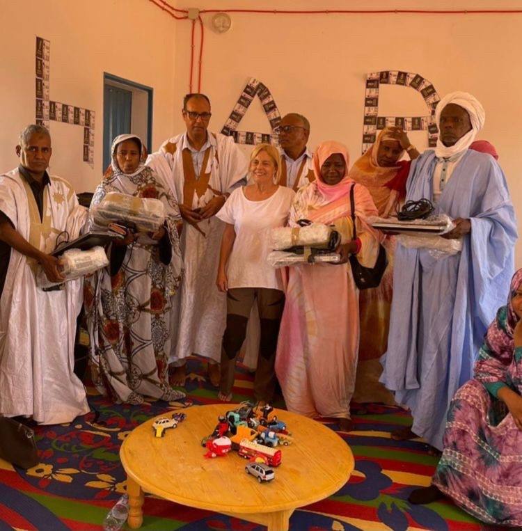 Pepi Farray, presidenta y directora de Proyectos de la Fundación Farrah, hija adoptiva en Mauritania