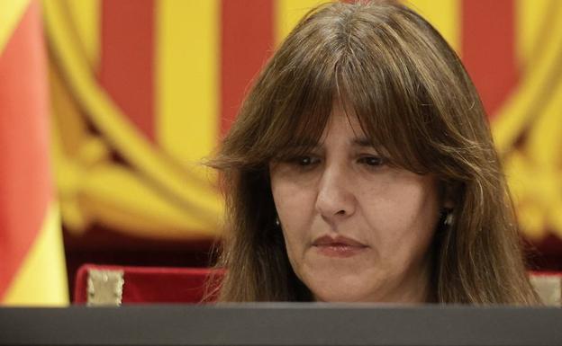La presidenta del Parlament de Cataluña, Laura Borràs.