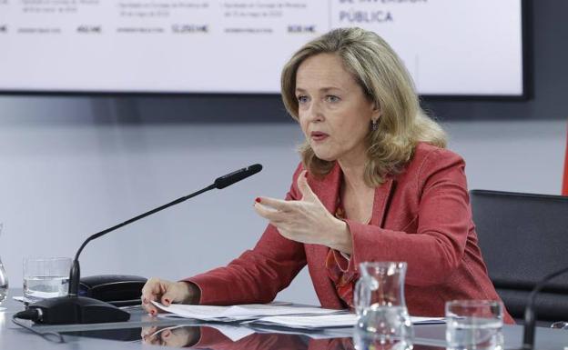 The economic vice president, Nadia Calviño. 