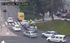 Un choque múltiple deja un herido en Las Palmas de Gran Canaria