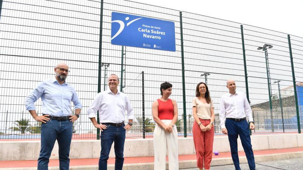 El Ayuntamiento de Las Palmas de Gran Canaria inaugura las nuevas Pistas de tenis Carla Suárez