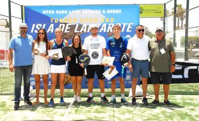Rodríguez-Córdoba y Armas-Díaz, parejas ganadoras del II Open Oro Isla de Lanzarote