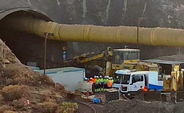 La mejora del hormigón reanuda las excavaciones en El Risco-Agaete