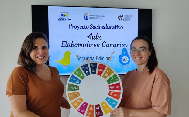 Gara Romero y Vanessa Collado, coordinadora y técnico ambiental de la Fundación. 