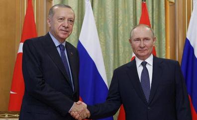Putin y Erdogan se vuelven a reunir para tratar de acercar posturas en relación con Ucrania, Siria y Karabaj
