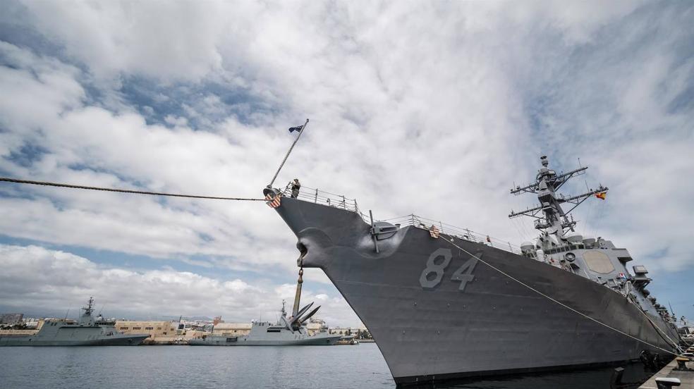 El destructor USS Bulkeley, hace escala en Gran Canaria