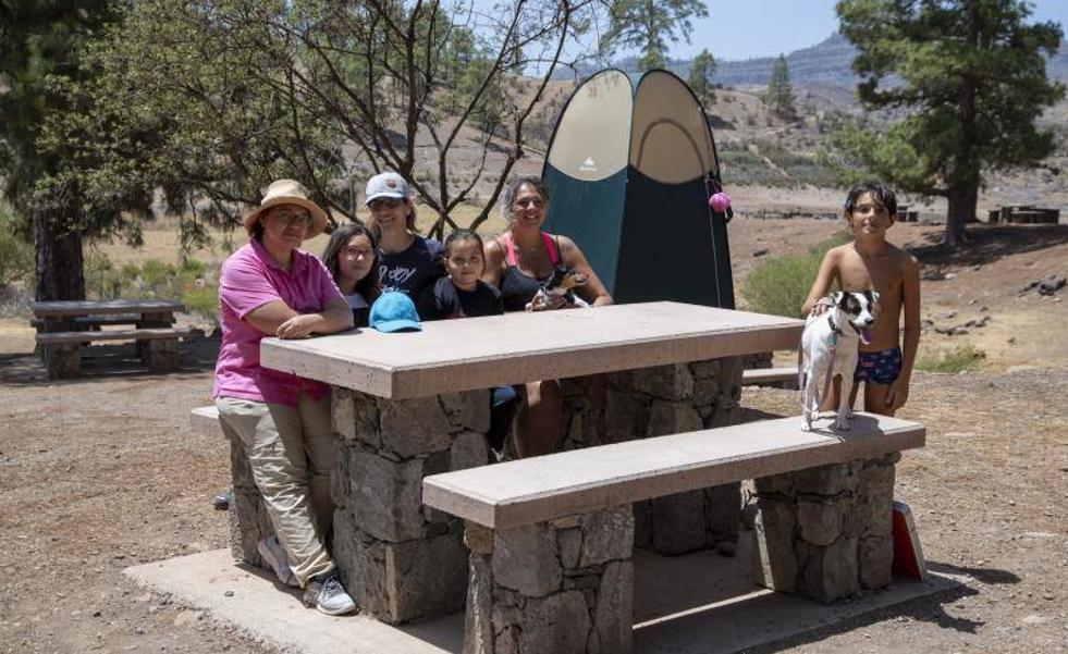 El calor en Tejeda no asusta a los campistas