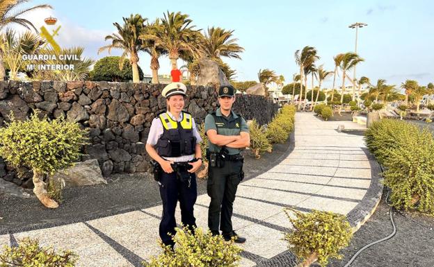 La nueva componente de la Policía Alemana que va a realizar servicios en Lanzarote. /c7