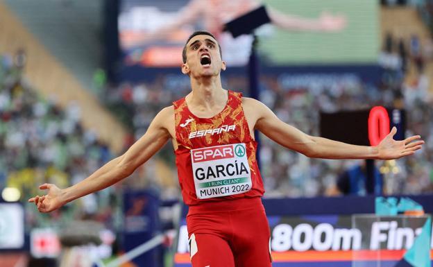 Mariano García, campeón de Europa de 800 metros