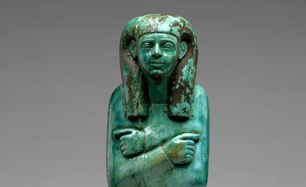 'Shabti' from Seniu.  Thebes, early 18th dynasty (circa 1525-1504 BC).  Metropolitan Museum of Art (no. 19.3.206), New York. 