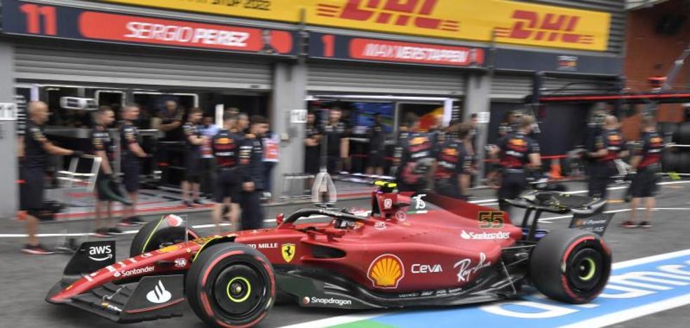 Sainz achieves pole at Spa, with Alonso third