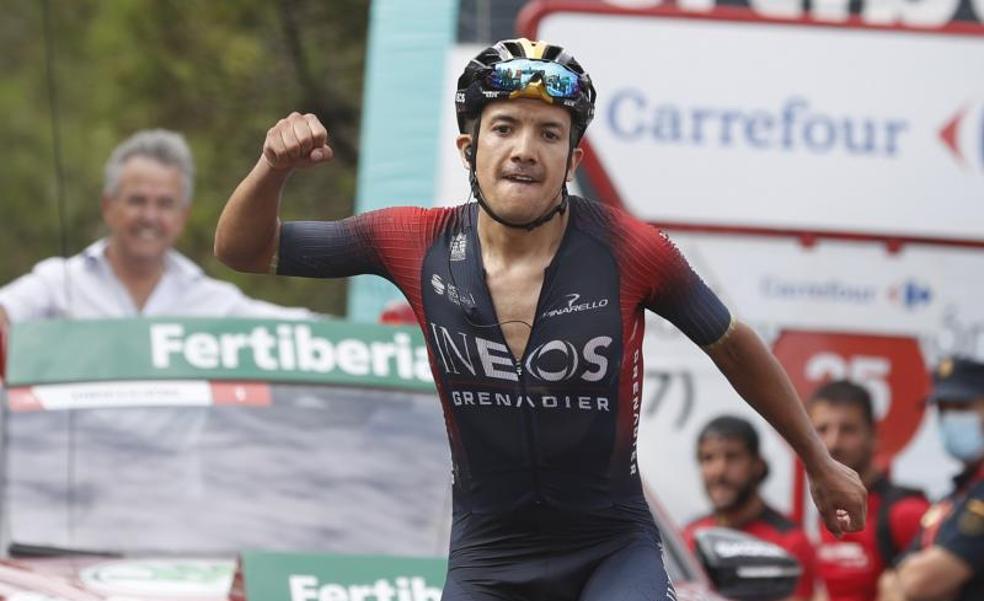 Carapaz se reivindica en Peñas Blancas