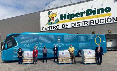 HiperDino colabora por tercer año consecutivo en la iniciativa 'La Guagua de las Promesas'