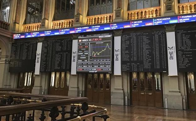 The floor of the Madrid Stock Exchange 