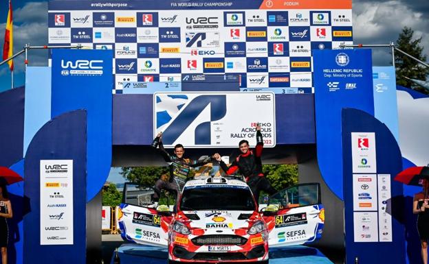 Gesta de Rogelio Peñate: gana en el WRC3 en el Rally Acrópolis