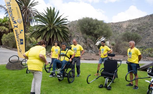 Cuatro sillas 'joëlette' harán accesibles los senderos para personas con movilidad reducida