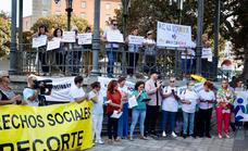 Concentración en defensa de los derechos sociales en San Telmo