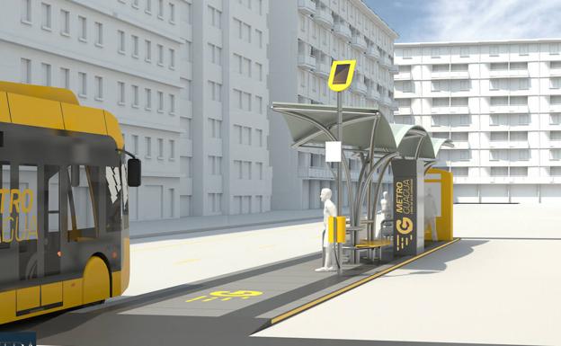 Aquí esperará usted la MetroGuagua