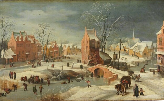 'Paisaje nevado', a</p><p>tribuido a Jan Brueghel el Joven. 