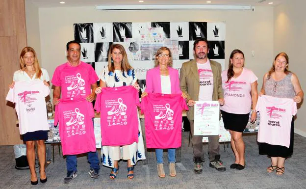 Caminata solidaria por el cáncer de mama en el Parque Sur
