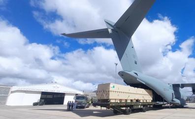 El Aeródromo de Guacimeta recibe los drones para el ejercicio Sirio 22