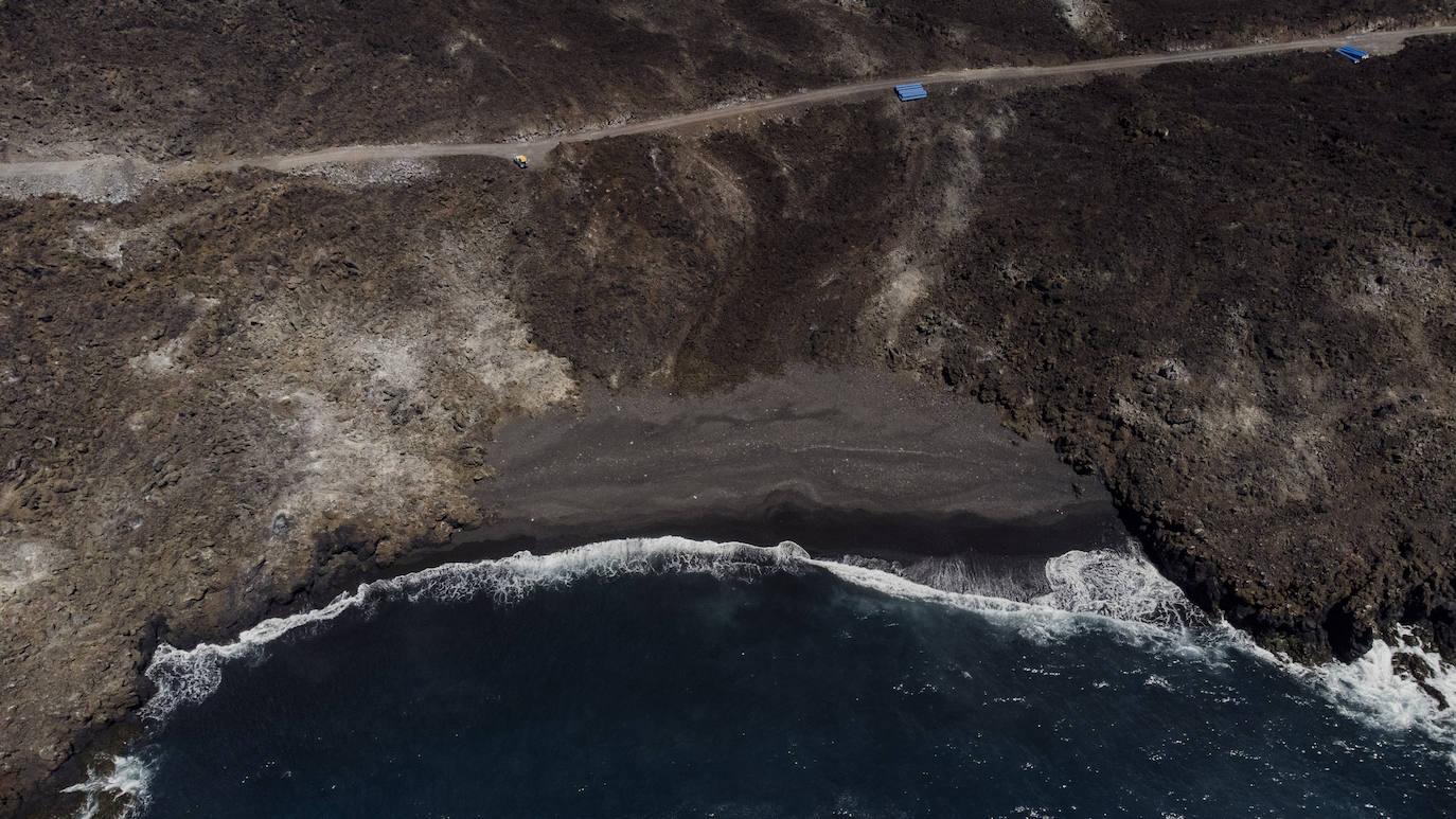 Así son las catorce nuevas playas creadas por el volcán de La Palma