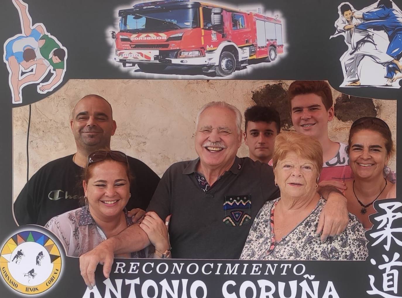 Sentido homenaje al grande del judo y la lucha canaria, Antonio Coruña