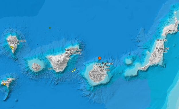 Gran Canaria registra un terremoto de magnitud 3,2