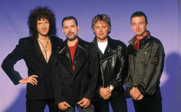 Brian May, Freddie Mercury, Roger Taylor y John Deacon./