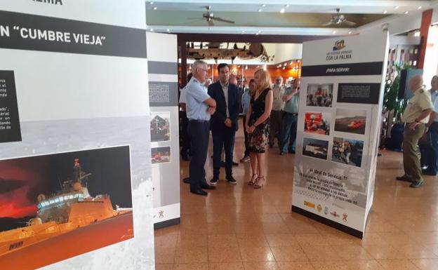 Homenaje militar a La Palma en el Real Club Náutico de Arrecife