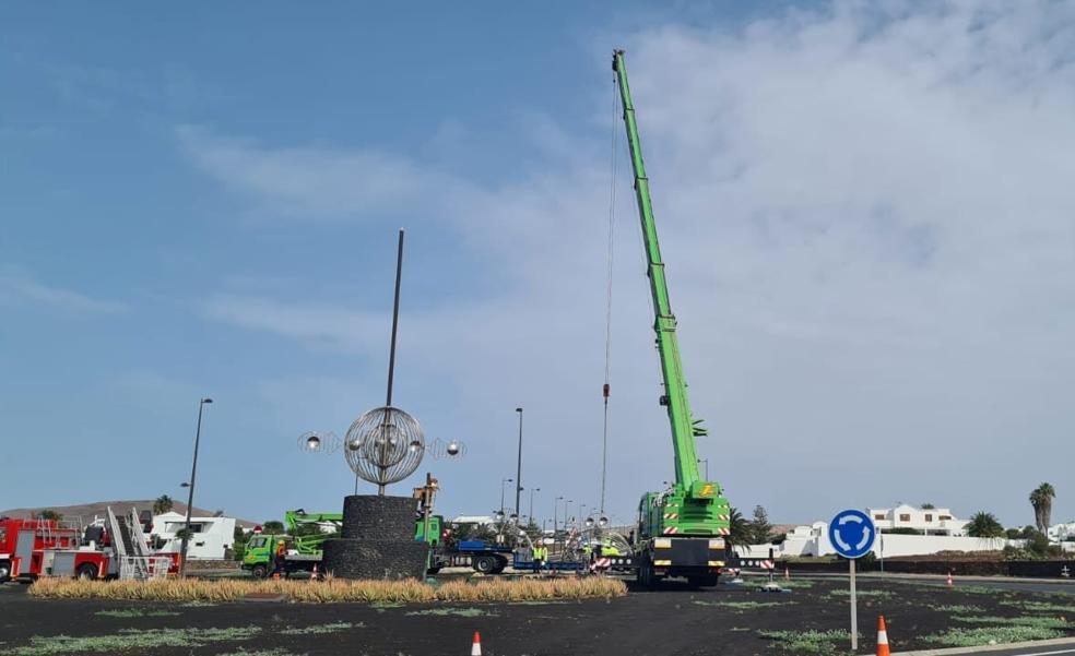 La glorieta de Tahíche pierde otra vez el Juguete del Viento de Manrique