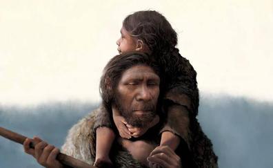 Un padre, su hija adolescente... descubren por primera vez cómo era una familia de neandertal
