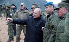 Putin supervisa la instrucción de los nuevos reclutas